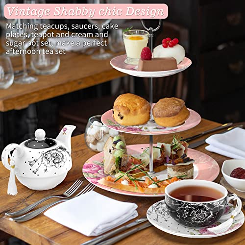 London Boutique Tea for One Teapot Teacup Saucer Set Afternoon Tea