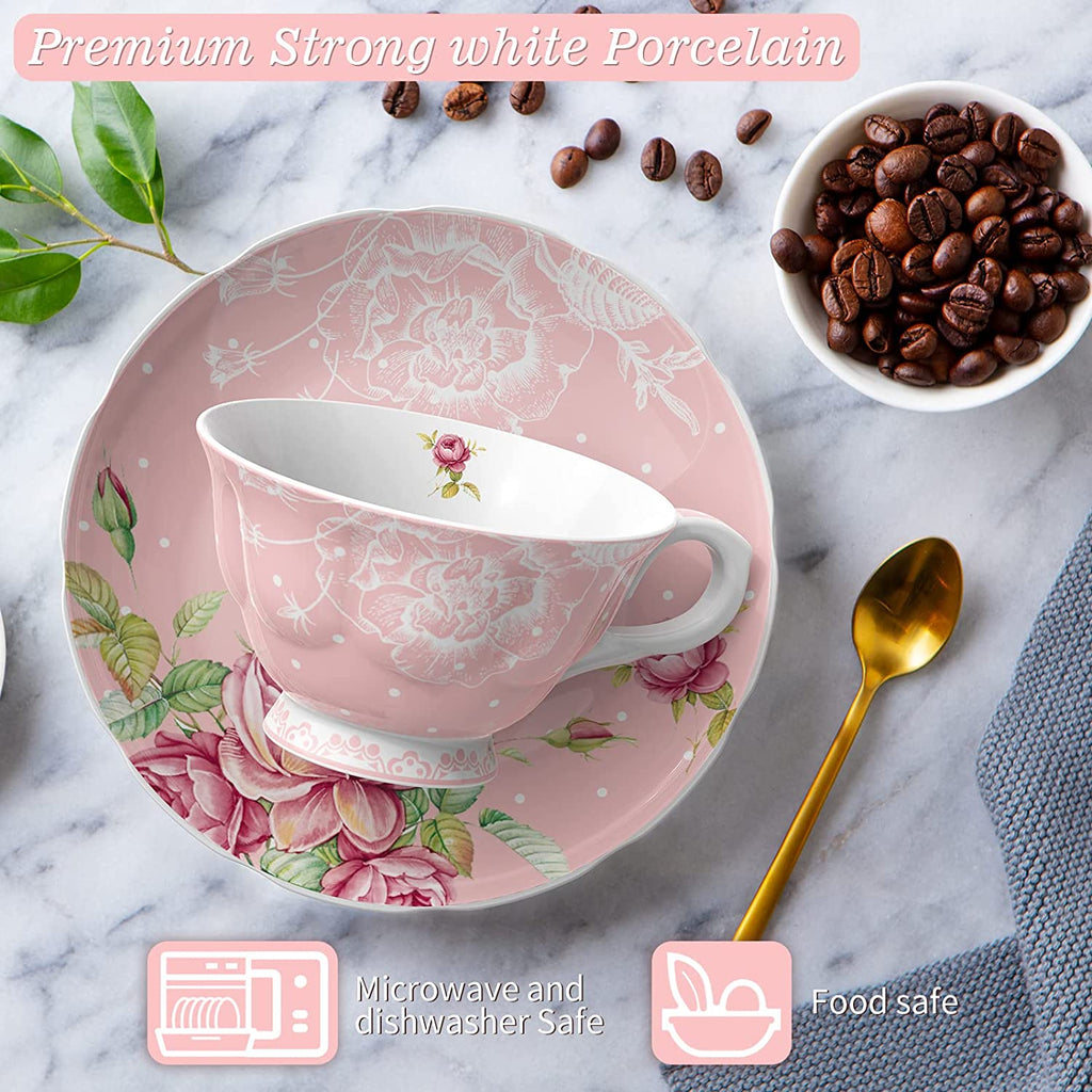 London Boutique Tea Cup and Saucer Set Afternoon Tea Set New