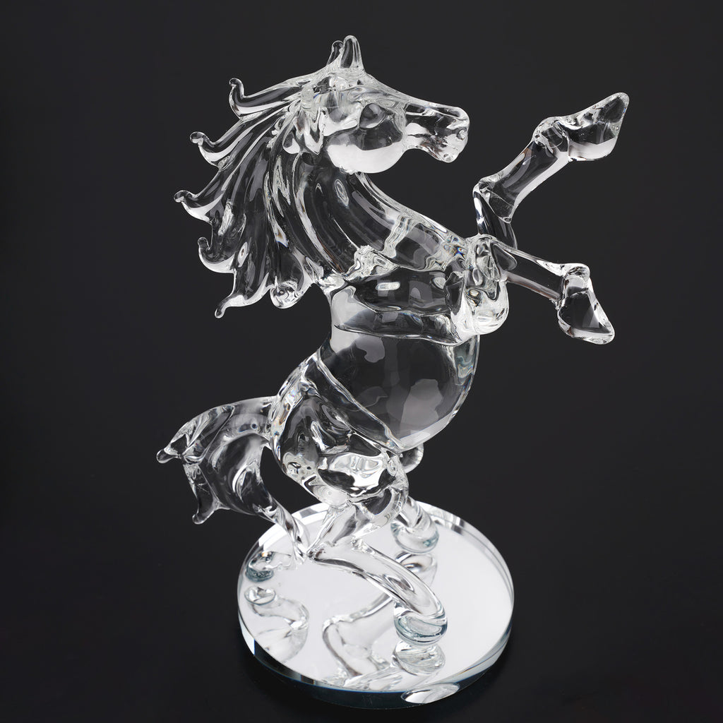 London Boutique Decorative Crystal Animal Horse Ornament with swarovski crystal elements Gift Present 7516 (Quantity 1 piece)