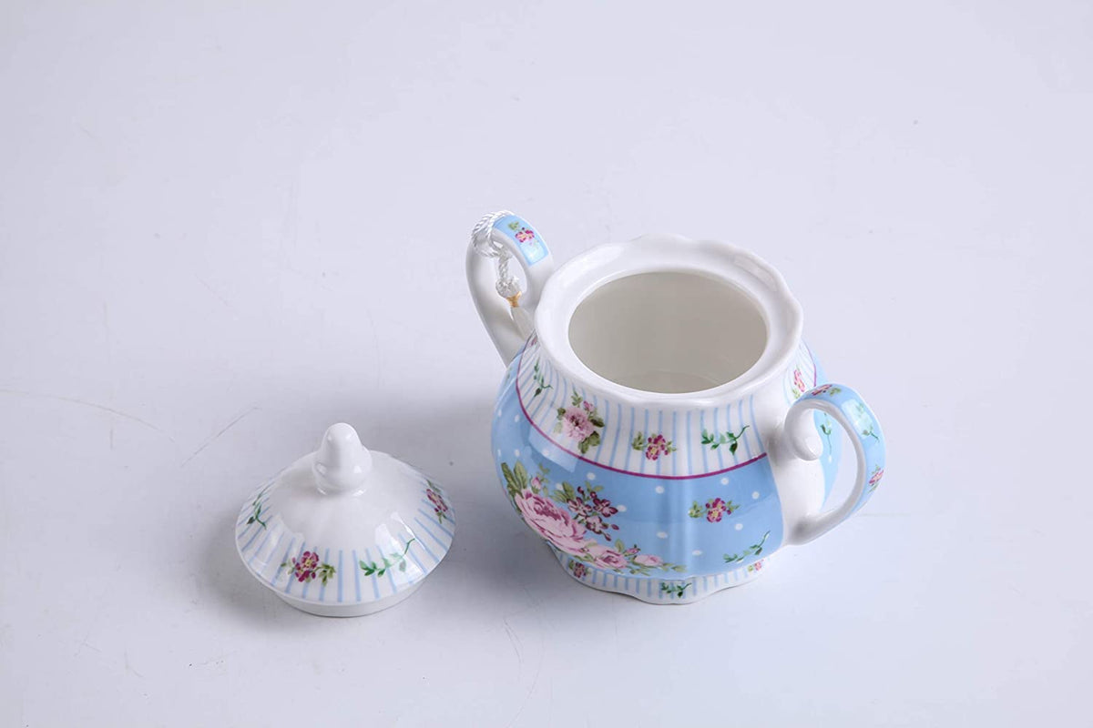 London Boutique Porcelain Teapot Sets Teapot Sugar Bowl and Cream Milk