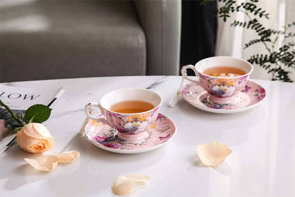 Saucer Premium öğleden sonra çay fincanı hediye kutu seti ve Vintage fransız gün Saucer Premium öğleden sonra çay fincanı hediye kutu seti ve Vintage fransız gün